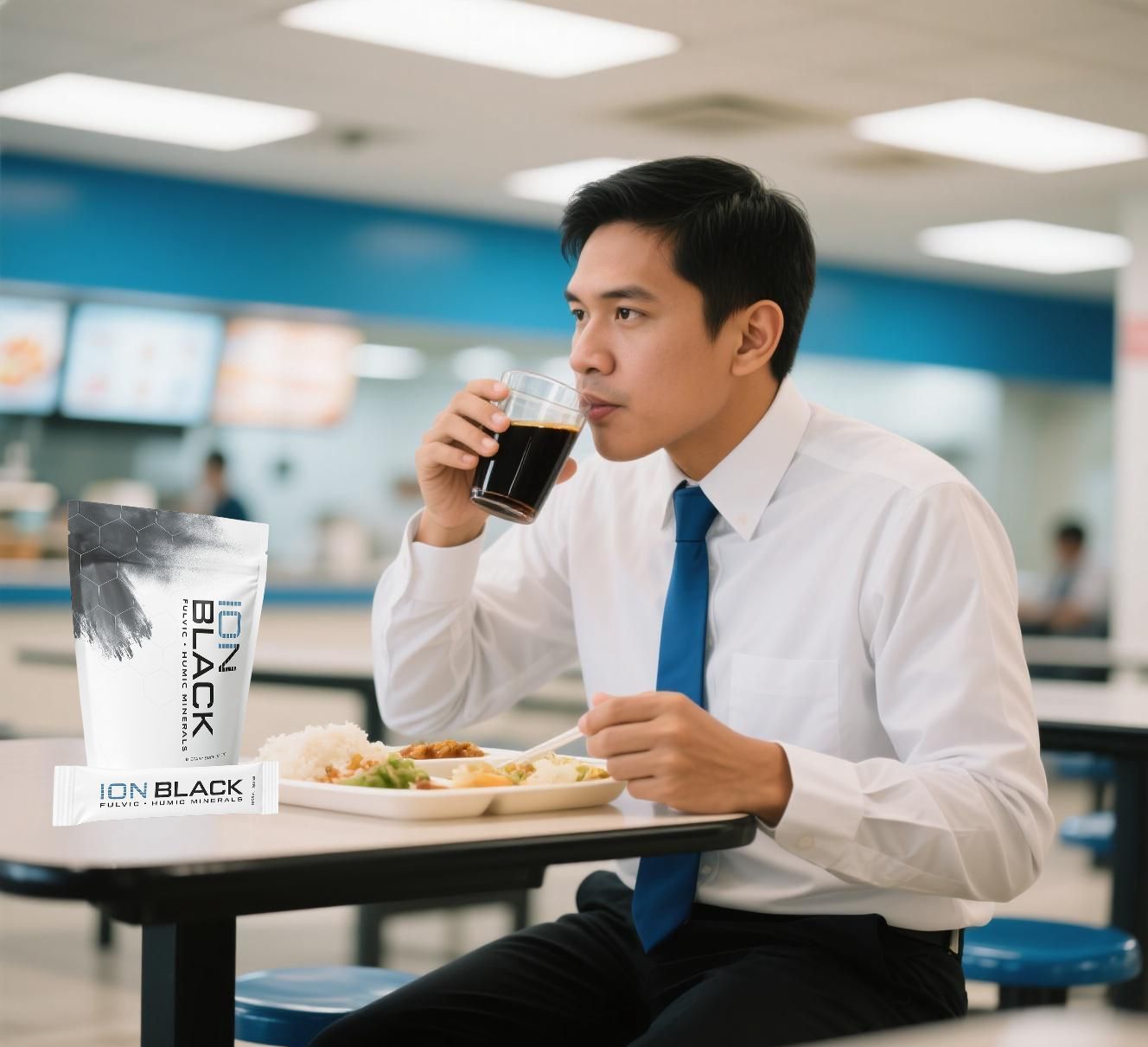 Ion Black Supplement Bottle - Front View